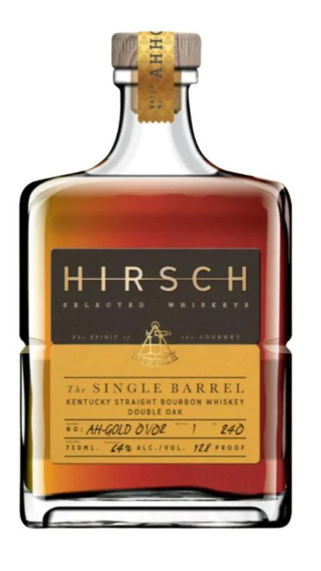 HIRSCH THE SINGLE BARREL DOUBLE OAK BOURBON 750ML