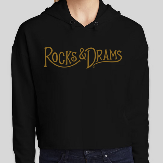 Rocks & Drams -  Classic Logo Women's Cropped Hoodie