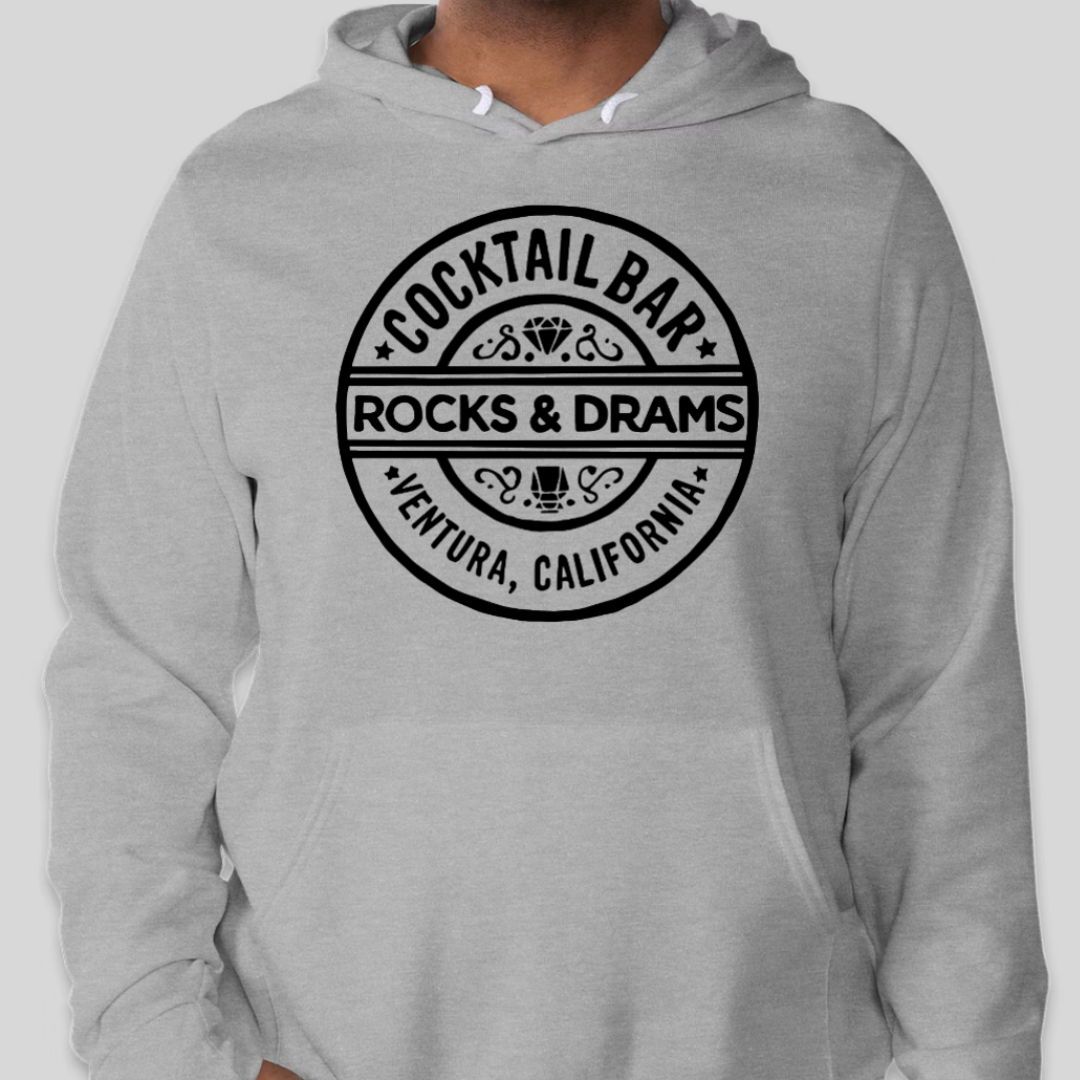 Rocks & Drams - Cocktail Bar Logo Hoodie