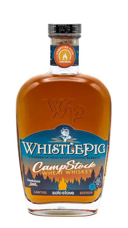 WhistlePig Camp Stock Solo Stove Wheat Whiskey 750mL